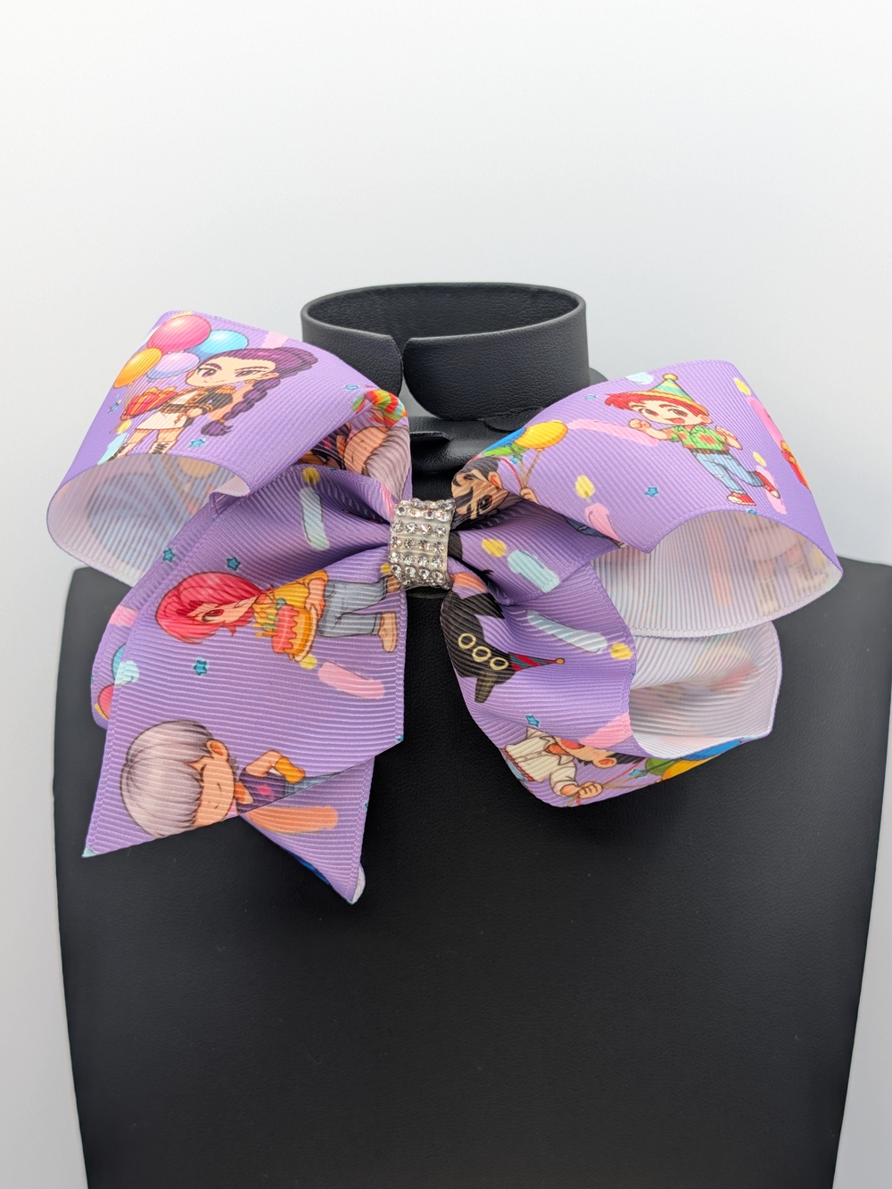 Purple Medium Kpop Demon Hunters Huntrix Hairbow